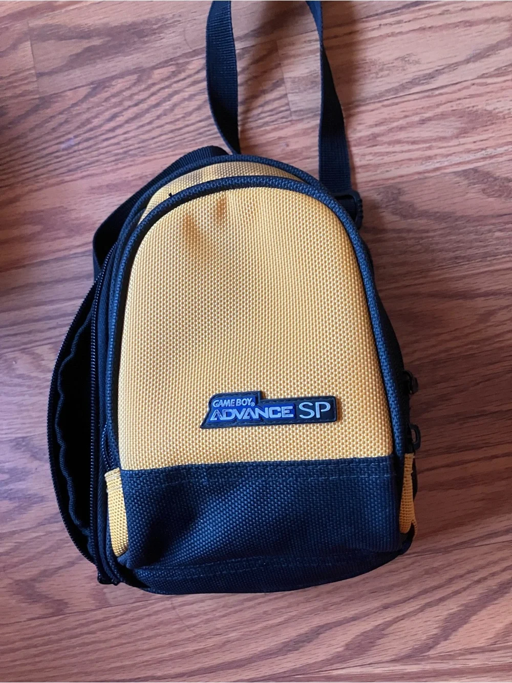 Yellow & Black Compact Crossbody Messenger Bag